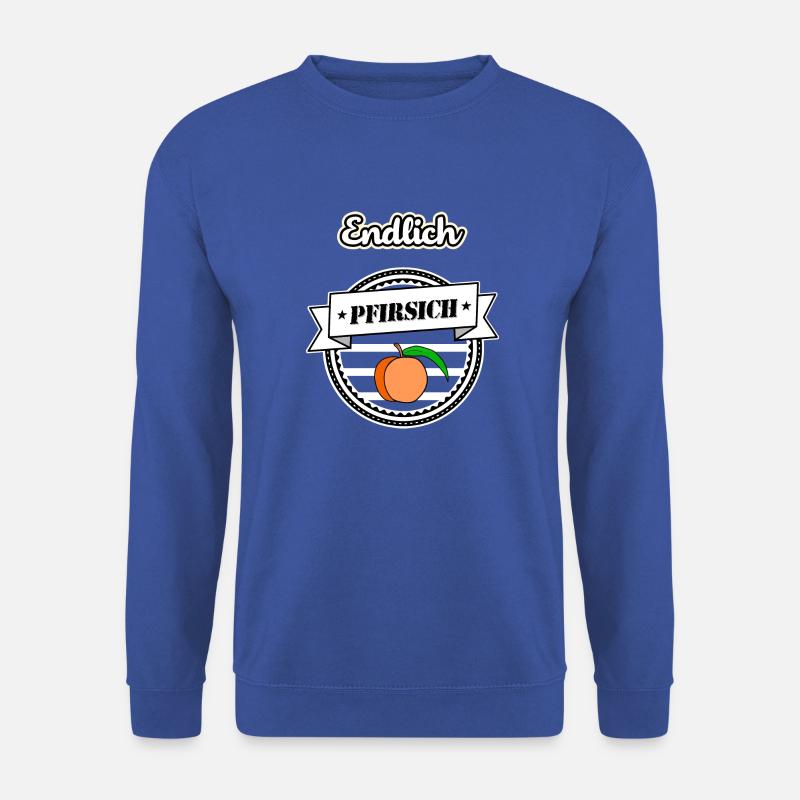 Endlich Pfirsich - 40 Vierzig sw - Unisex Pullover - Royalblau