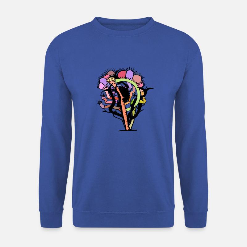 Pflanzengedanke Nr. 4 "Satirische Pensidonia" - Unisex Pullover - Royalblau