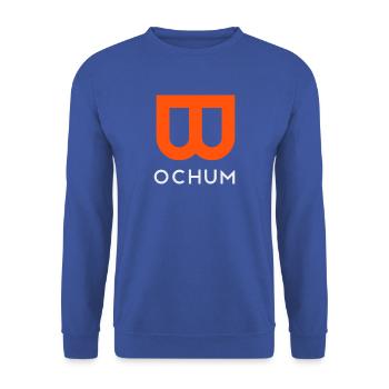 Bochum Deutschland Bochum T-Shirt Bochum - Unisex Pullover - Royalblau - Vorne - Alina (178cm) & Michal (187cm)