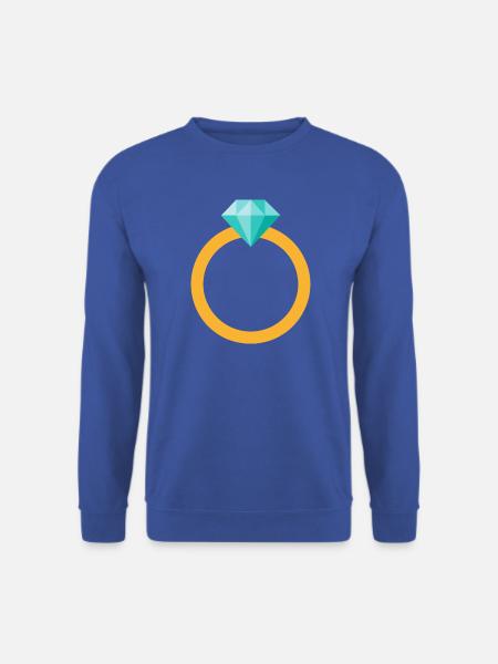 Diamantring - Unisex Pullover - Royalblau
