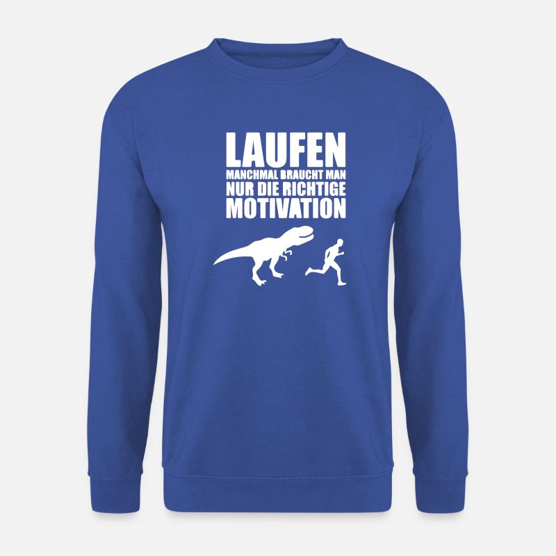 Laufen manchmal braucht man Motivation - Unisex Pullover - Royalblau