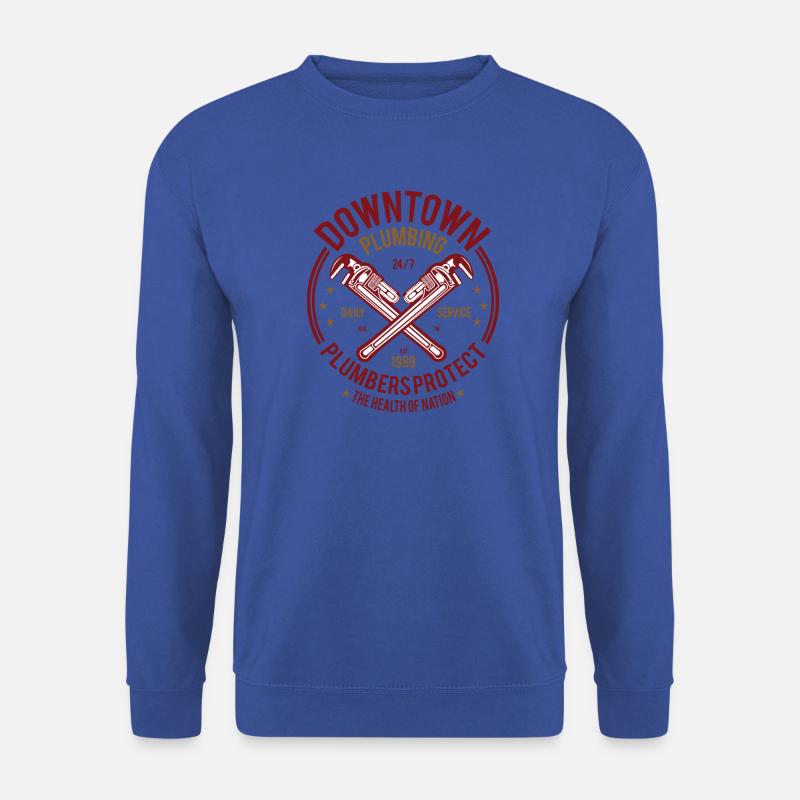Downtown Plumbing - Unisex Pullover - Royalblau