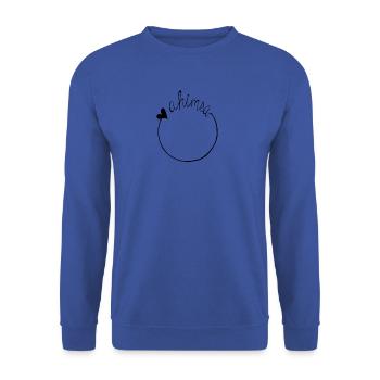 Ahimsa VOICELESS YOGA VEGAN IDE CADEAU CADEAU - Sweat-shirt Unisexe - bleu royal - Devant - Alina (178cm) & Michal (187cm)