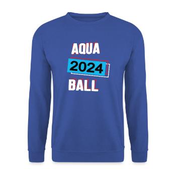 Aquaball 2024 Aquaballer Aquaballspieler Spiel - Unisex Pullover - Royalblau - Vorne - Alina (178cm) & Michal (187cm)