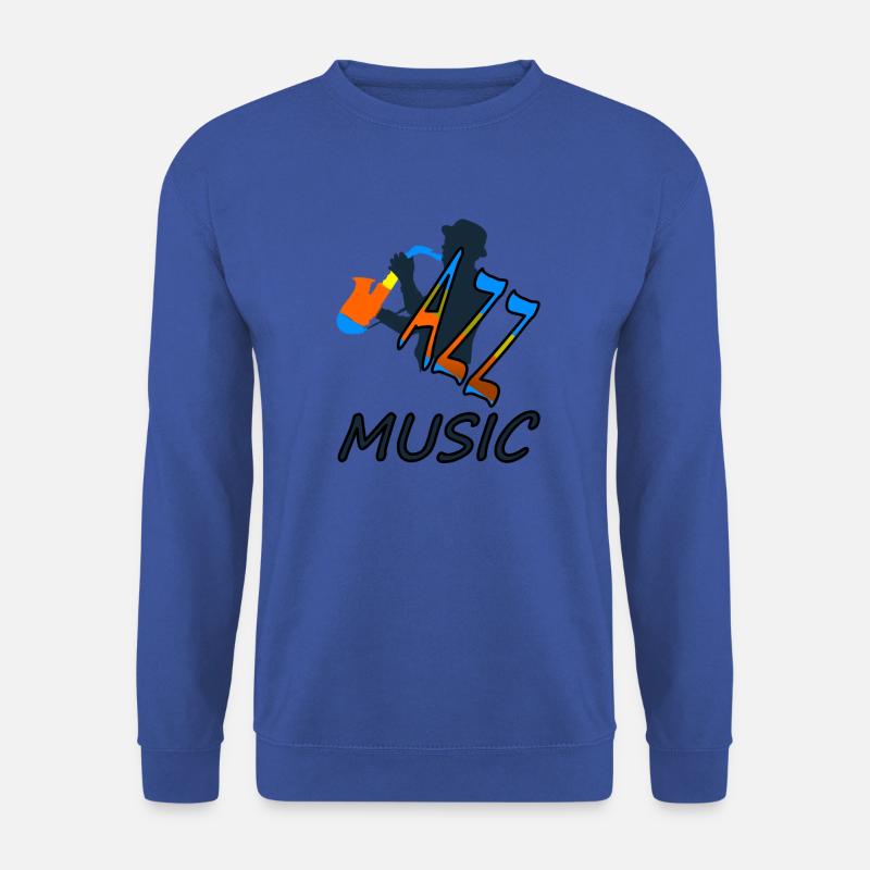 ich liebe Jazz Musik hören Musiker Geschenk - Unisex Pullover - Royalblau