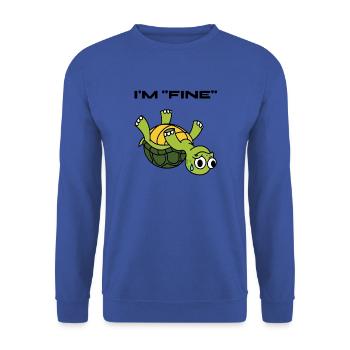 J’adore le cadeau d’amoureux des animaux de compagnie de tortue - Sweat-shirt Unisexe - bleu royal - Devant - Alina (178cm) & Michal (187cm)