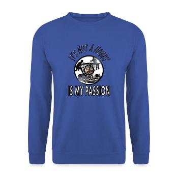 Tennis de table, ma passion, joueur de tennis de table - Sweat-shirt Unisexe - bleu royal - Devant - Alina (178cm) & Michal (187cm)