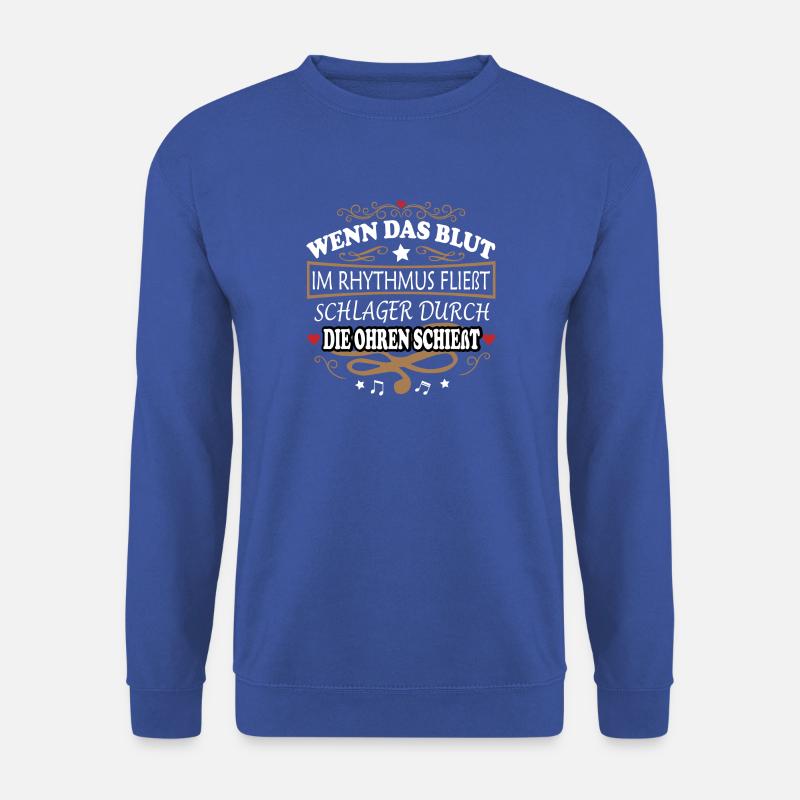 Schlagerparty Schlager Volksmusik Feiern Party - Unisex Pullover - Royalblau