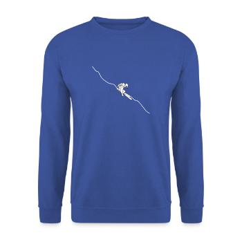 Ski Ligne simple - Sweat-shirt Unisexe - bleu royal - Devant - Alina (178cm) & Michal (187cm)