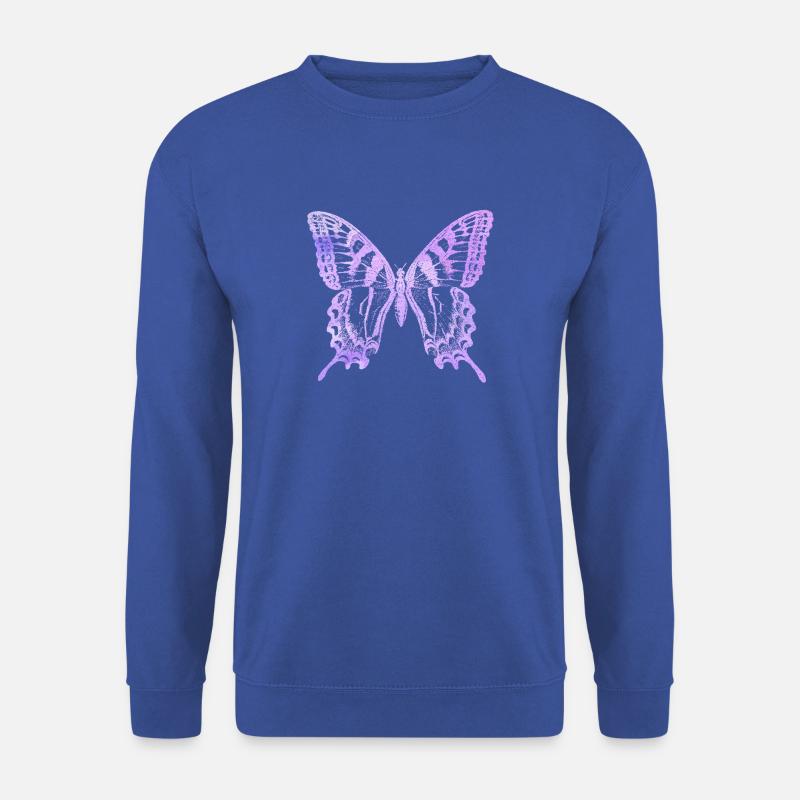 Aquarell Schmetterling - Unisex Pullover - Royalblau
