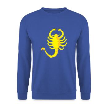 Scorpion Drive , 2c, Scorpio, - Sweat-shirt Unisexe - bleu royal - Devant - Alina (178cm) & Michal (187cm)