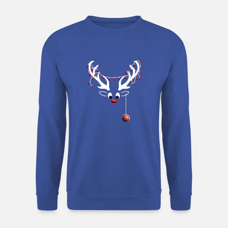 Weihnachts Rentier - Unisex Pullover - Royalblau