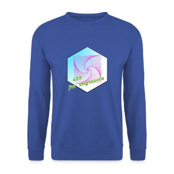 Even engineers chillax - Unisex Sweatshirt - royal blue - Front - Alina (178cm) & Michal (187cm)