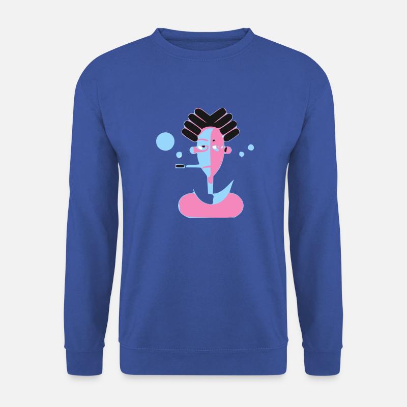 Der Mann mit der Pfeife - Unisex Pullover - Royalblau