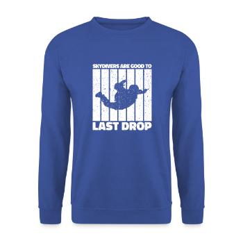 Citation drôle de parachutiste : cadeau parfait ! - Sweat-shirt Unisexe - bleu royal - Devant - Alina (178cm) & Michal (187cm)