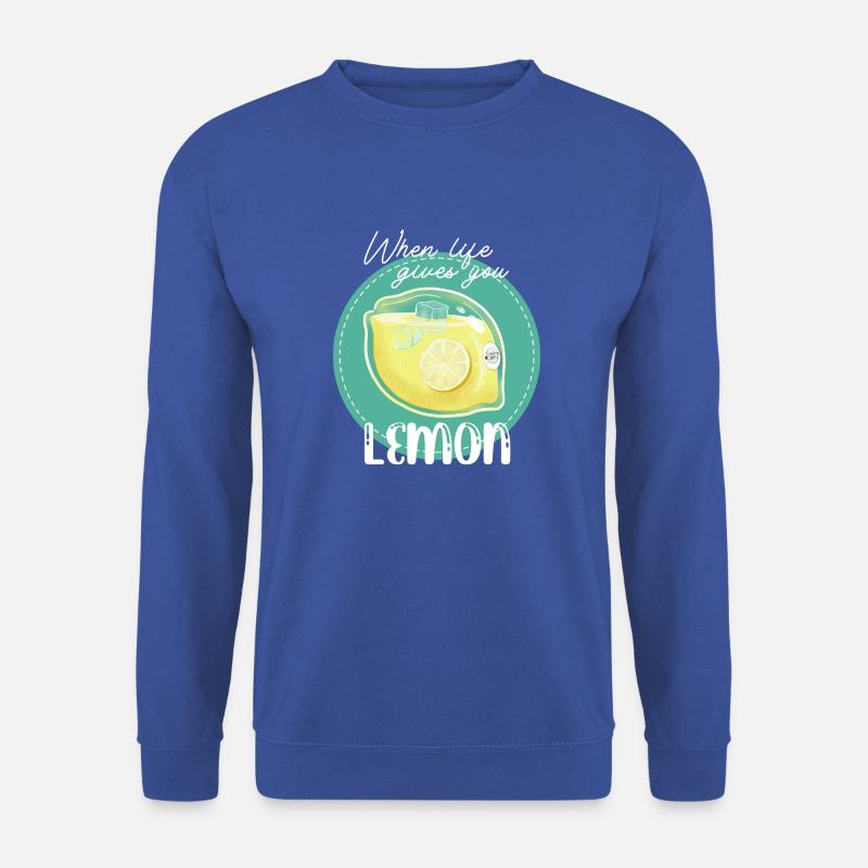 Wenn das Leben dir Zitrone gibt - Unisex Pullover - Royalblau