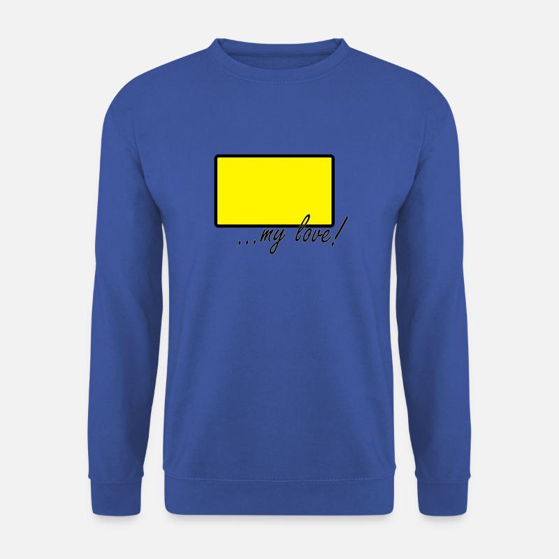 dorf my love - Unisex Pullover - Royalblau