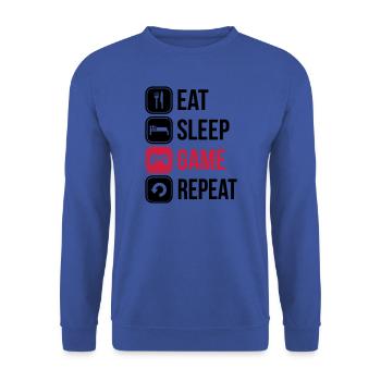 Gamer vie 1 - Sweat-shirt Unisexe - bleu royal - Devant - Alina (178cm) & Michal (187cm)