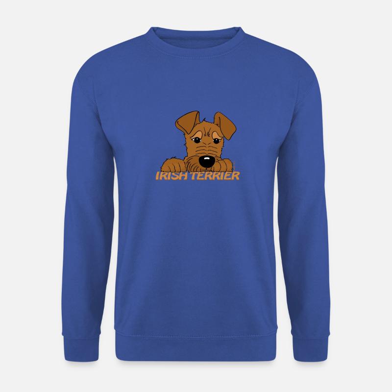 Irish Terrier Kopf - Unisex Pullover - Royalblau