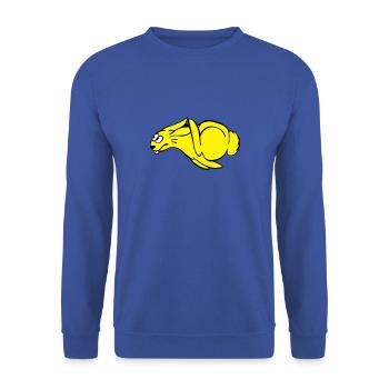 Lapin rapide - Sweat-shirt Unisexe - bleu royal - Devant - Alina (178cm) & Michal (187cm)