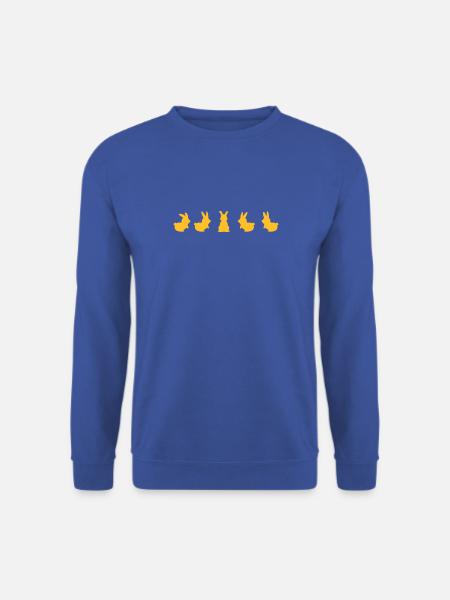 five bunnies (1c) - Unisex Sweatshirt - royal blue