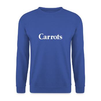 Carrots - Unisex Pullover - Royalblau - Vorne - Alina (178cm) & Michal (187cm)
