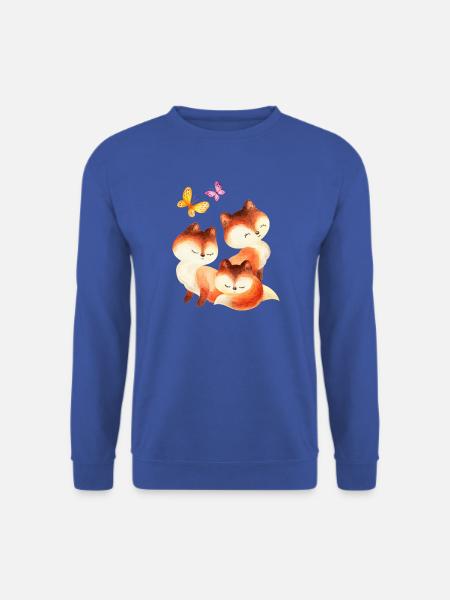 Wasserfuchs Trio - Unisex Pullover - Royalblau