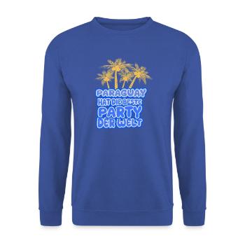 Paraguay als Urlaub - Unisex Pullover - Royalblau - Vorne - Alina (178cm) & Michal (187cm)