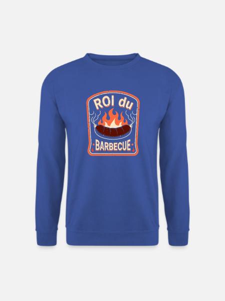 Barbecue Rol — Flammende Wurst - Unisex Pullover - Royalblau