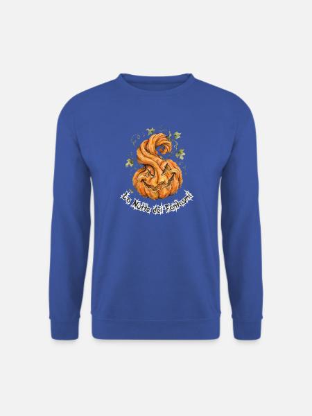 Halloween-Spiralkürbis - Unisex Pullover - Royalblau