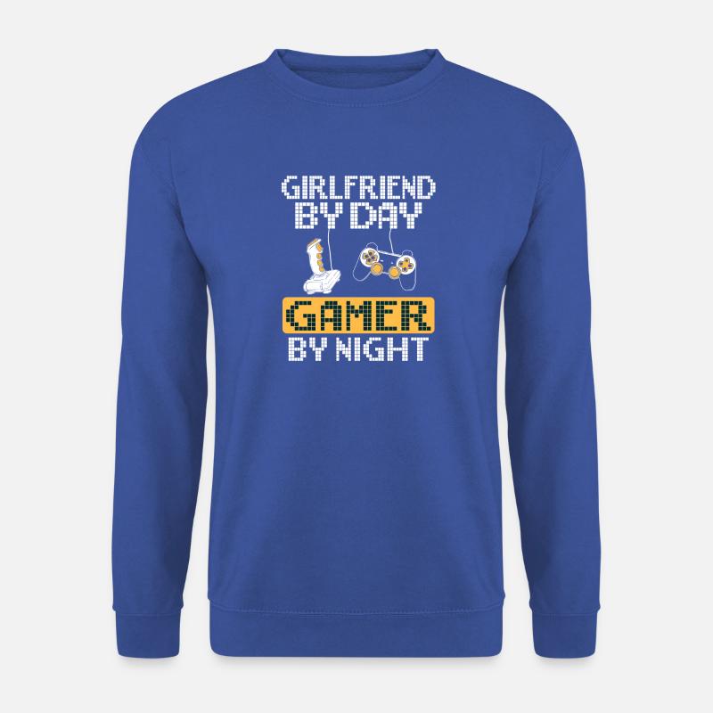 Gamer Shirt · Videospiele · Zocker · Freundin - Unisex Pullover - Royalblau