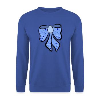 belle boucle bleue , idée cadeau - Sweat-shirt Unisexe - bleu royal - Devant - Alina (178cm) & Michal (187cm)