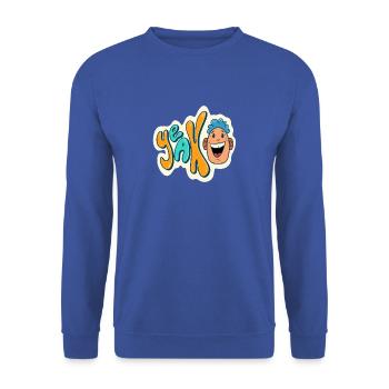 Yeah - Unisex Pullover - Royalblau - Vorne - Alina (178cm) & Michal (187cm)