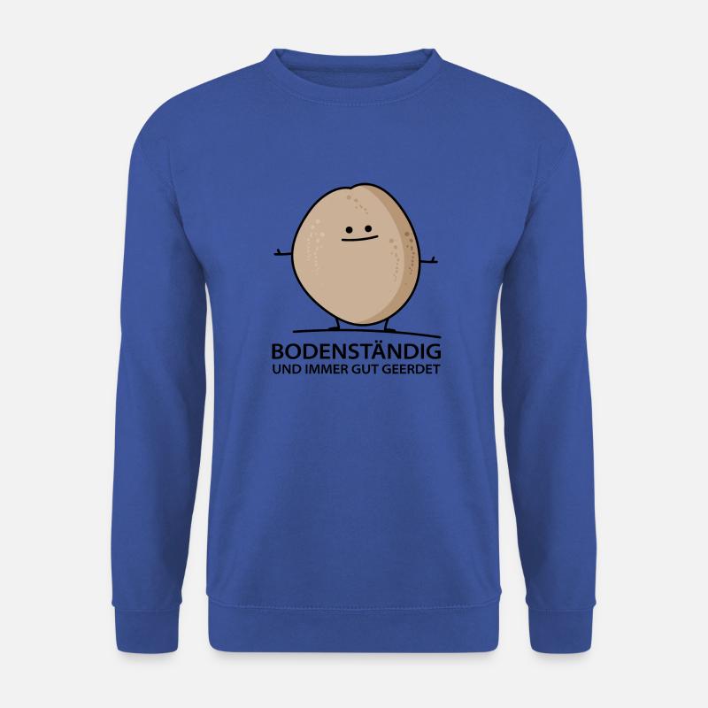 Lustige Kartoffel-bodenständig. - Unisex Pullover - Royalblau
