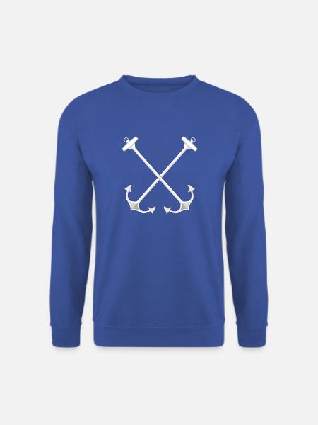 Crossed anchors, nautical - Unisex Sweatshirt - royal blue
