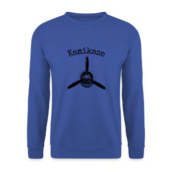 kamikaze - Unisex Sweatshirt - royal blue - Front - Alina (178cm) & Michal (187cm)