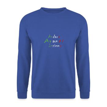 Italie - Sweat-shirt Unisexe - bleu royal - Devant - Alina (178cm) & Michal (187cm)
