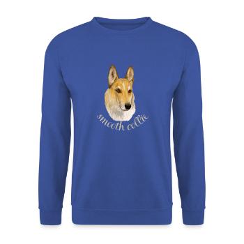Collie lisse - Sweat-shirt Unisexe - bleu royal - Devant - Alina (178cm) & Michal (187cm)
