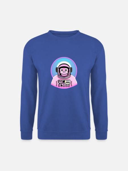 Space Monkey Pink - Unisex Pullover - Royalblau