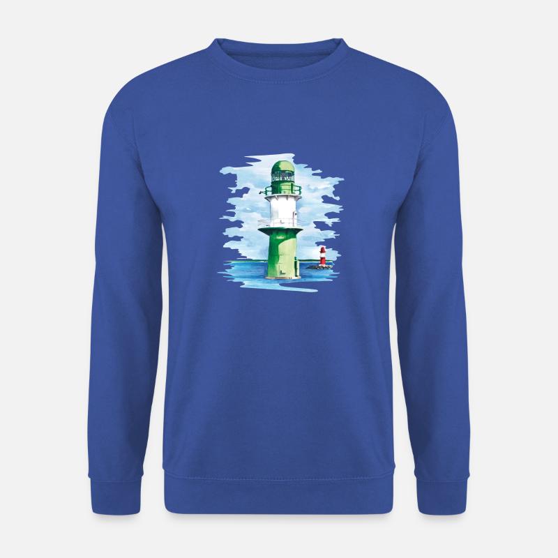 Warnemünde Lighthouse - Unisex Sweatshirt - royal blue