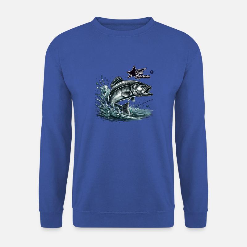 Trout Fisherman - Unisex Pullover - Royalblau