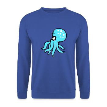 Pieuvre, pieuvre, pieuvre, céphalopode, mauvais œil - Sweat-shirt Unisexe - bleu royal - Devant - Alina (178cm) & Michal (187cm)