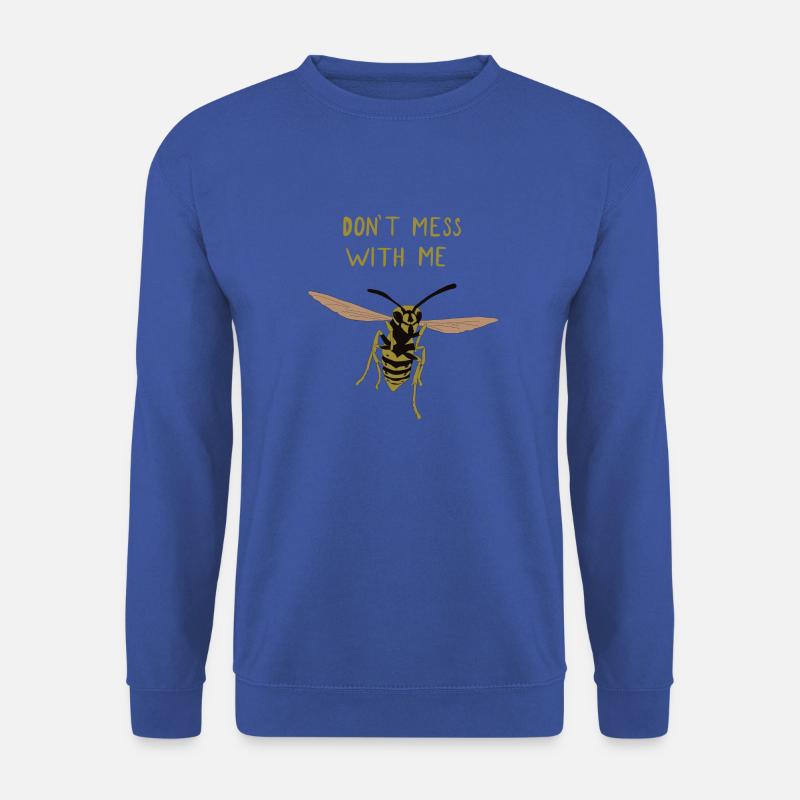 Wespe - leg dich nicht mit mir an - Unisex Pullover - Royalblau