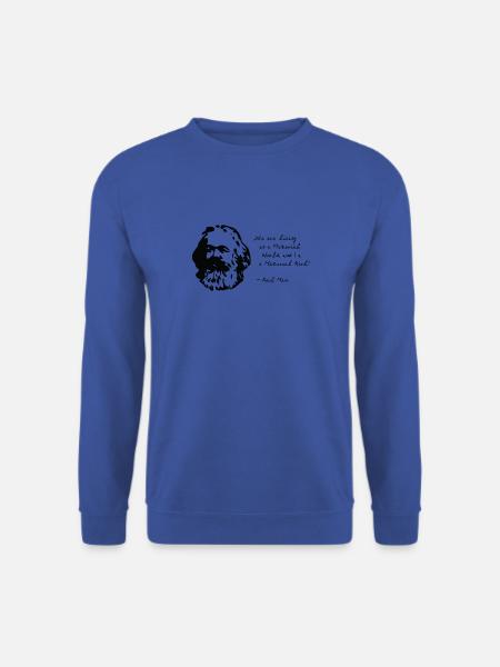 Karl Marx - I'm a Material Girl - Unisex Pullover - Royalblau