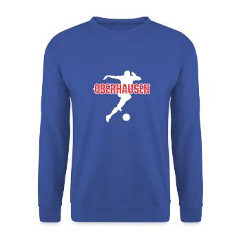 Oberhausen, meine Stadt! - Unisex Pullover - Royalblau - Vorne - Alina (178cm) & Michal (187cm)