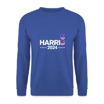 US Elections 2024 - Unisex Sweatshirt - royal blue - Front - Alina (178cm) & Michal (187cm)