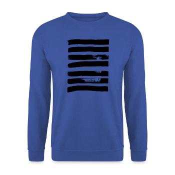 Lines thick - Unisex Sweatshirt - royal blue - Front - Alina (178cm) & Michal (187cm)