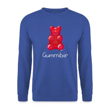 Gummibär - Unisex Pullover - Royalblau - Vorne - Alina (178cm) & Michal (187cm)