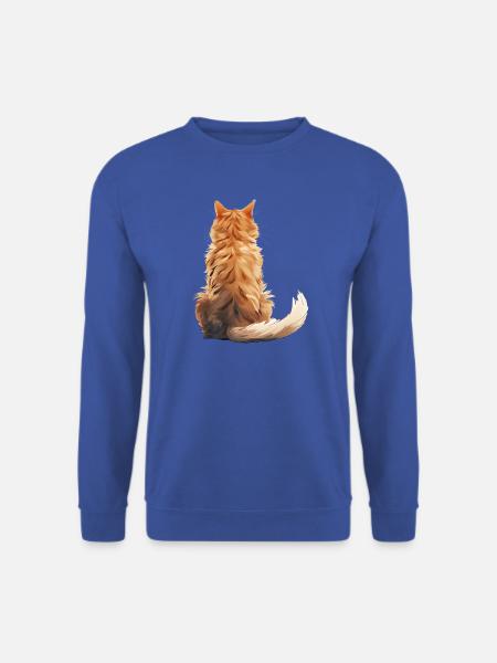 Manx-Katze - Unisex Pullover - Royalblau