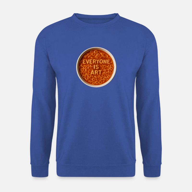 Everyone is Art Buchstabensuppe - Unisex Pullover - Royalblau